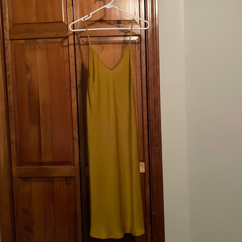 A New Day Midi Slip Dress yellow-green